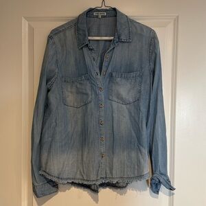 Rag Poets Denim Button Down Shirt